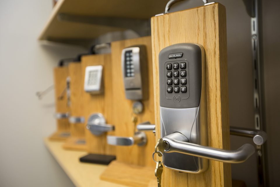 Security Integration hardware including cipher locks, electronic access control and CCTV