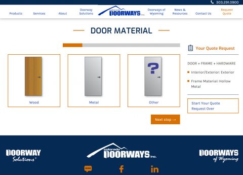 Build your door and get a quote, all online, with our new Quote Builder System.