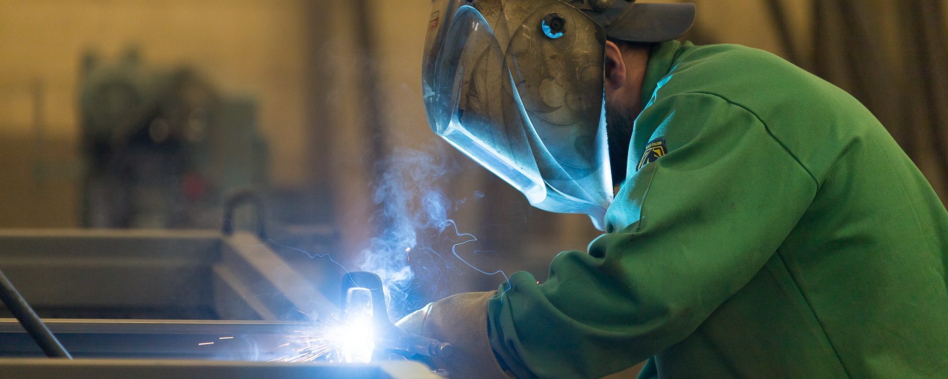 Doorways of Wyoming hollow metal shop welder
