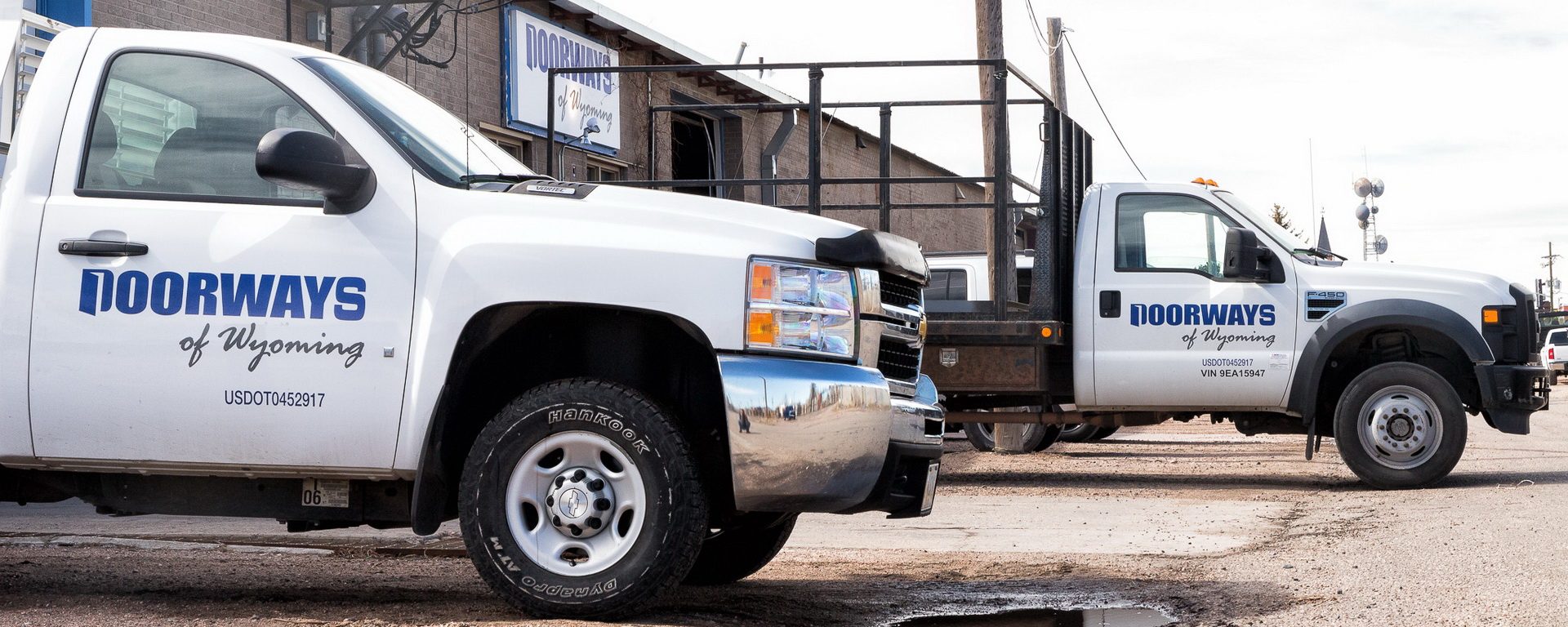 Doorways of Wyoming trucks